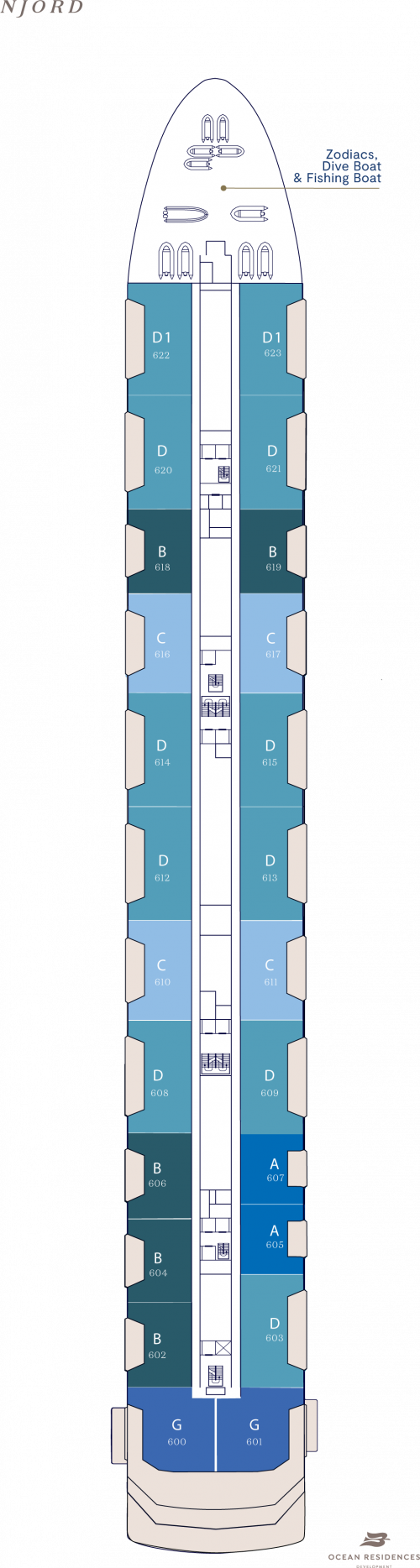 Superyacht Njord Deck 6