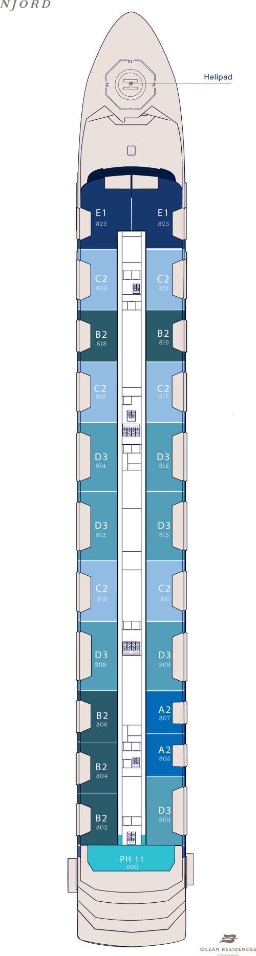 Superyacht Njord Deck 8